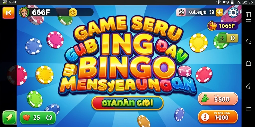 Tampilan gameplay Bingo seru di aplikasi 666F.