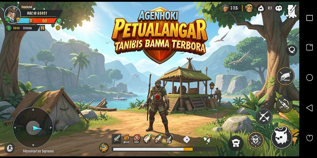 Tampilan gameplay AGENHOKI yang memukau di dunia terbuka
