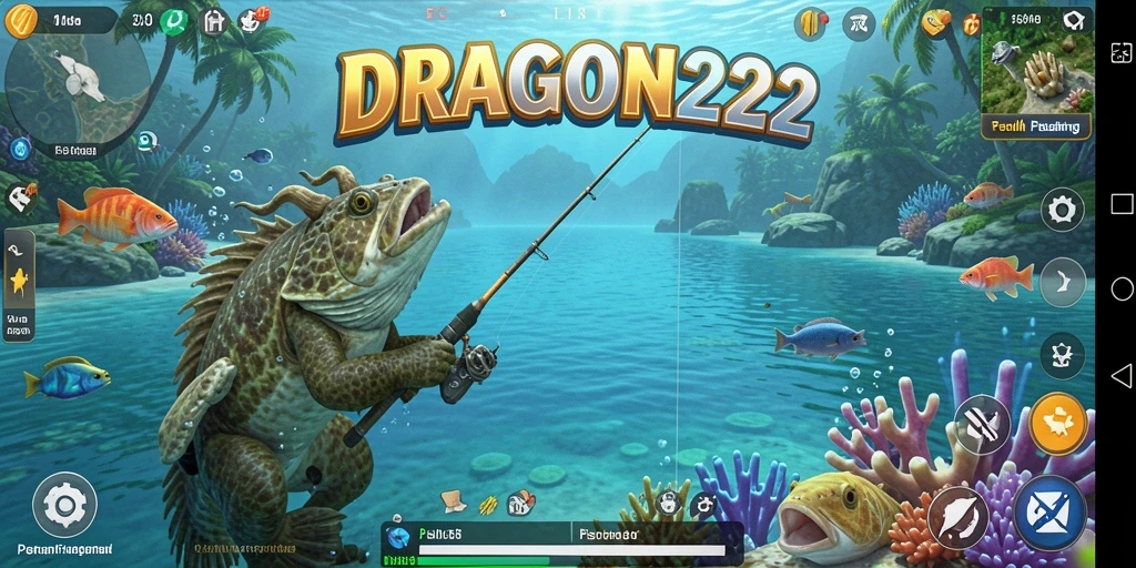 Tampilan screenshot utama <strong>DRAGON222</strong> saat pemain menangkap ikan besar.