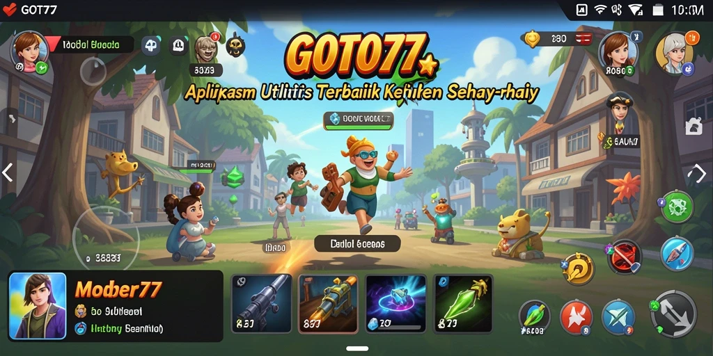 Tampilan antarmuka GOTO77 yang modern dan user-friendly.