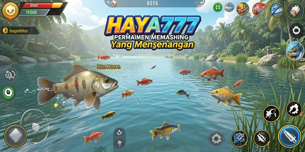 Tampilan gameplay HAYA777 yang mengasyikkan saat memancing.