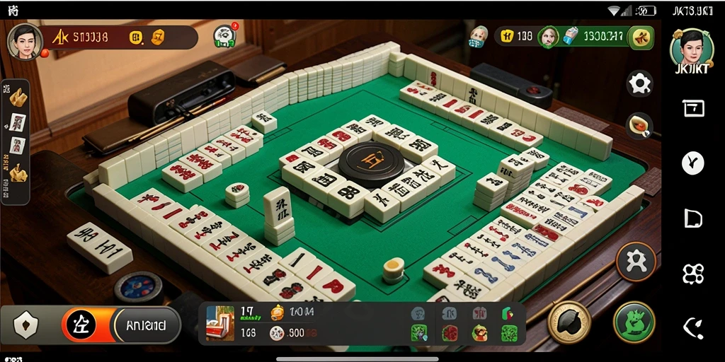Screenshot gameplay JKTJKT yang menunjukkan aksi Mahjong yang seru.