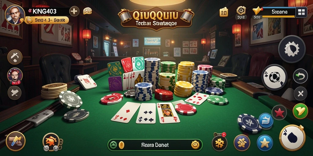 Tampilan gameplay menarik dari KING403 yang penuh aksi QiuQiu.