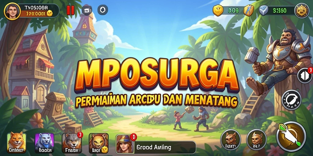 Tampilan gameplay MPOSURGA dengan level yang menantang dan grafis menarik.