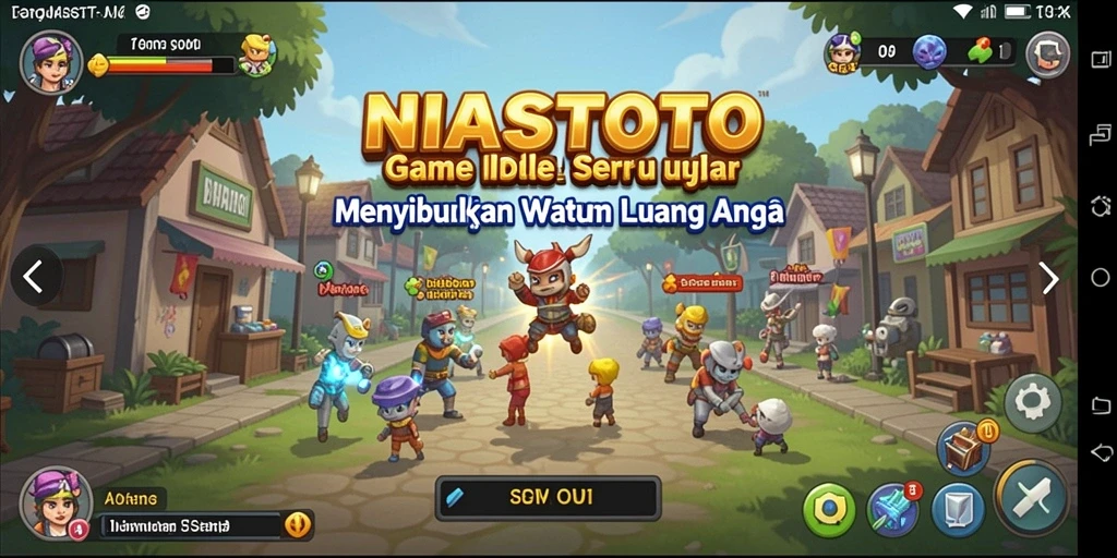 Screenshot gameplay NIASTOTO menampilkan grafik yang menawan dan interaksi menarik.