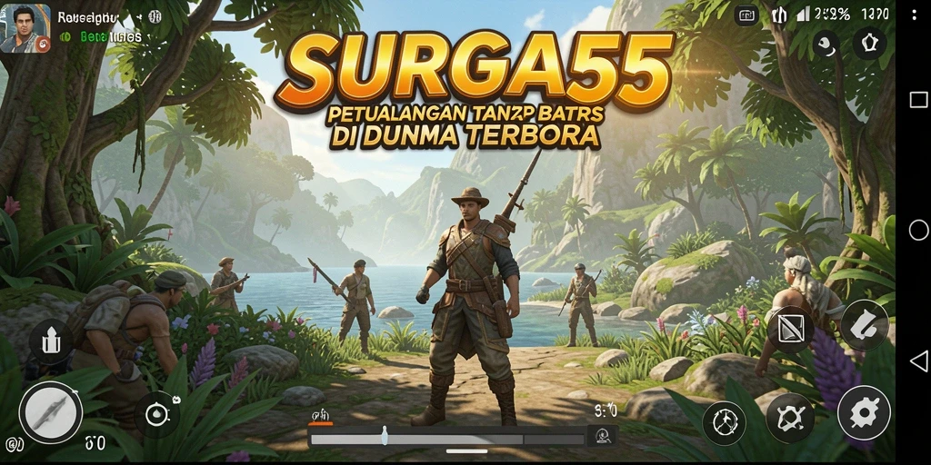 Gameplay SURGA55 yang menakjubkan di dunia terbuka.